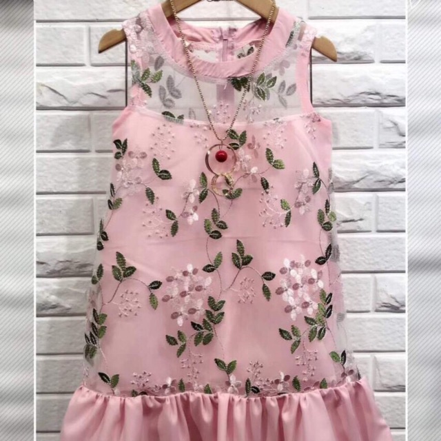 Combo đầm hồng cho bé gái 20kg