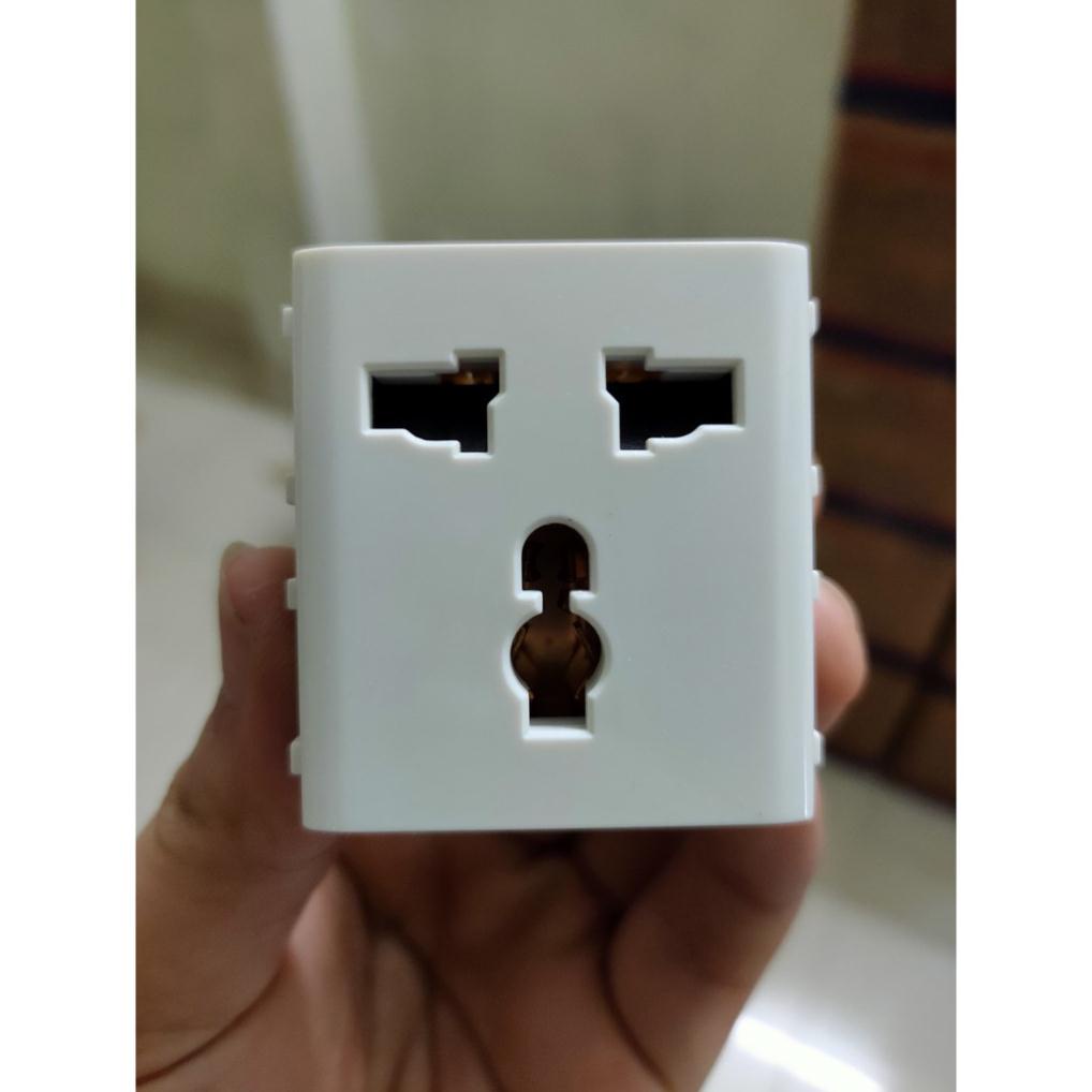 Ổ cắm đa năng 16A có màng che Sino SCUAM dùng chung cho Sê ri S-Concept , S18C , S18CS