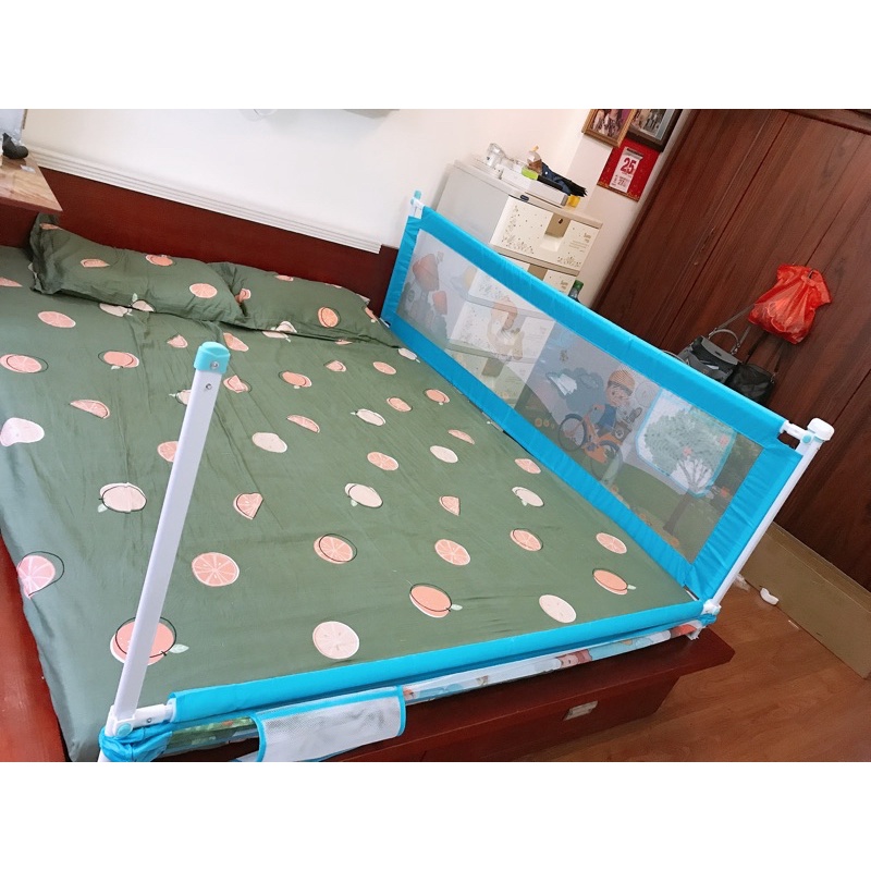 (ĐỦ SIZE) Thanh Chắn Giường Baby Smiles độ cao 62-82cm