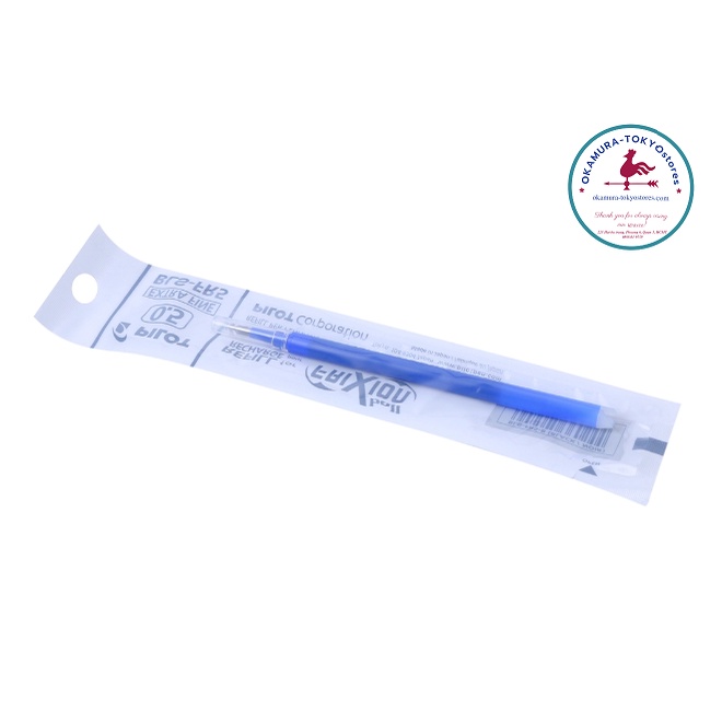 Ruột bút bi tẩy xóa được Frixion Ball Clicker mực xanh, Ruột bút Pilot ngòi 0.5mm viết êm không tạo bụi thông minh