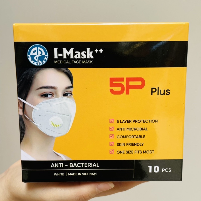 [HỘP 10CHIẾC] Khẩu Trang N95, KN95 kháng khuẩn, có van thở, chống bụi mịn PM2.5, kẹp mũi kim loại