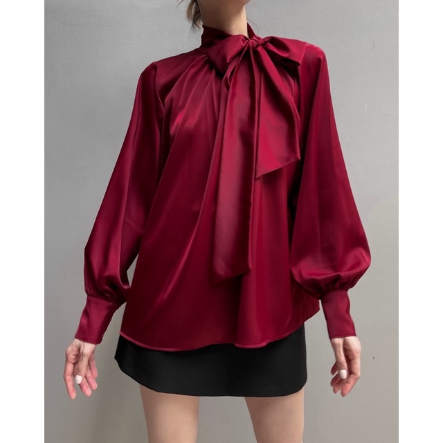 Sơmi kiểu thắt nơ SIENA TOP | BigBuy360 - bigbuy360.vn