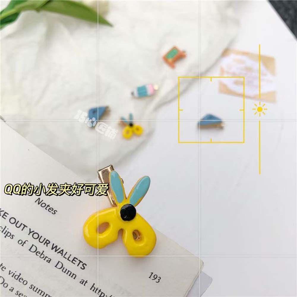 Qqmall Kẹp Tóc Hình Tam Giác Bằng Acrylic Resin Mini Phối Kẹp Cố Định Kiểu Hàn Quốc Vui Nhộn Thời Trang Cho Bé