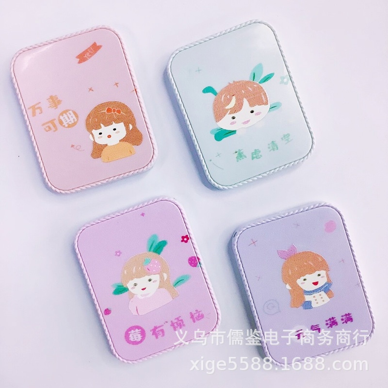 Bộ Gương Lược Chữ Nhật Pastel Cầm Tay Mini Bỏ Túi - Gương Trang Điểm Siêu Đáng yêu Duashop (giao màu ngẫu nhiên)