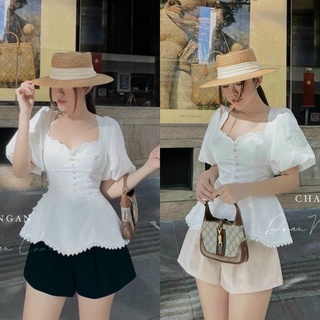 Set áo peplum quần short