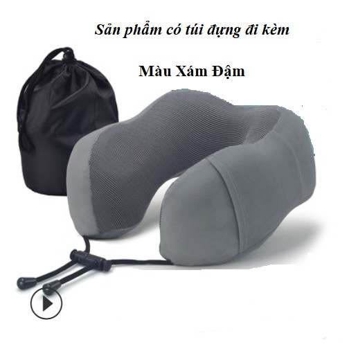 Gối kê cổ chữ U cao su non tiện dùng trong văn phòng hoặc đi tầu xe, đi du lịch
