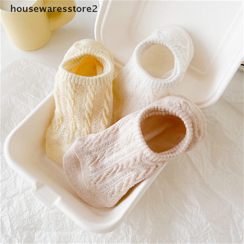 [housewaresstore2] Vớ Thuyền Phối Lưới Silicone Vô Hình Màu Trơn Thoáng Khí Chống Trượt Mùa Hè Cho Nữ