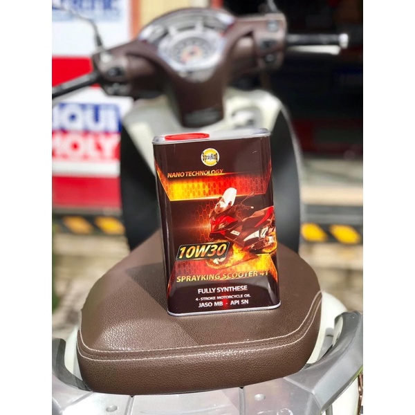 Nhớt Sprayking Scooter 10w30 Full tổng hợp chuyên cho xe ga