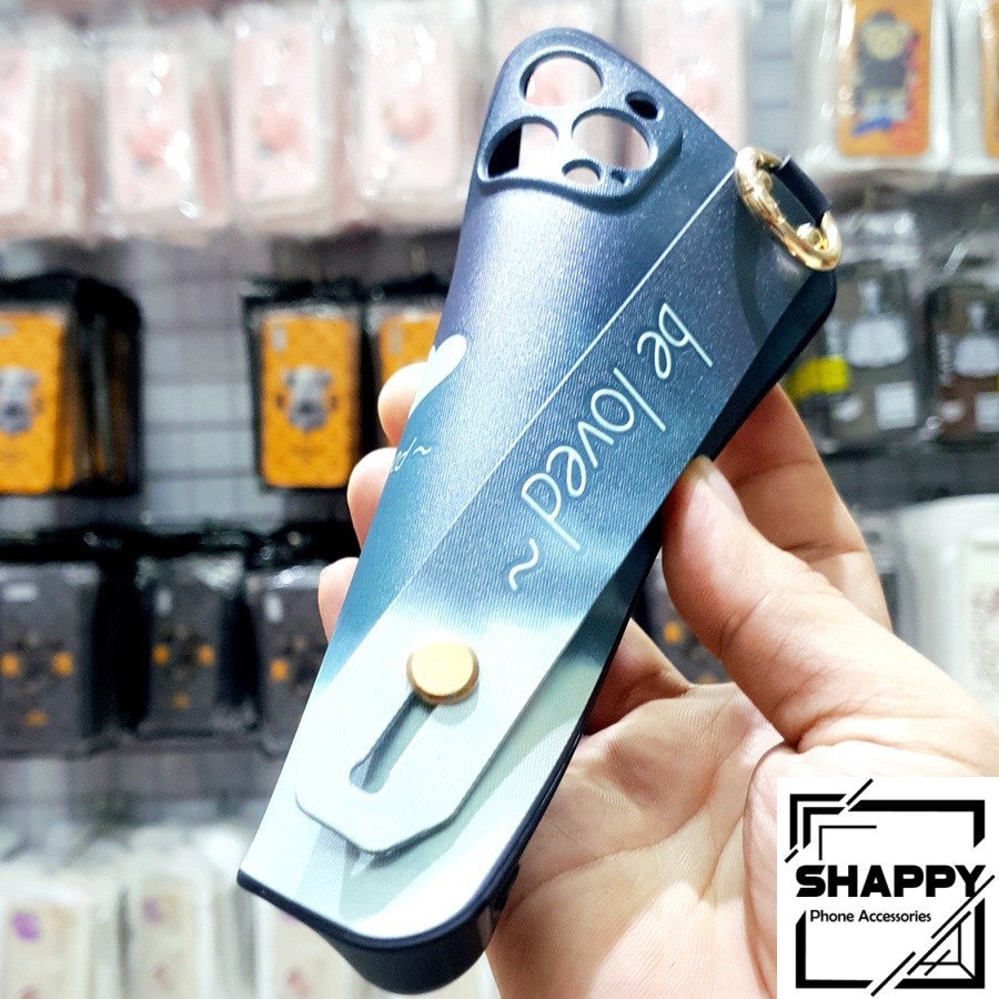 Ốp Lưng IPhone Be Loved Kèm Đeo Tay Viền Vuông Các Dòng 7Plus/8Plus/X/XS/XsMax/11/11ProMax/12ProMax [Shappy Shop]