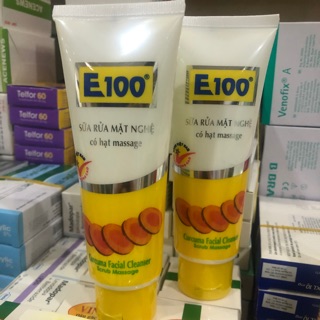 Sữa Rửa Mặt E100 Hạt Nghệ tuýp 100g
