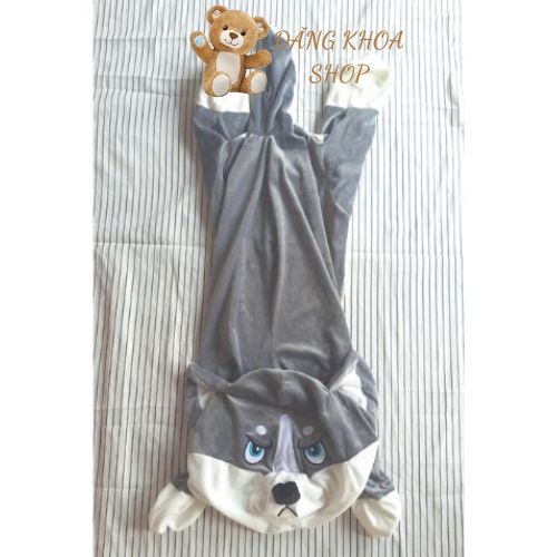 Vỏ Chó Husky Nhồi Bông Mặt Ngáo Siêu Đẹp, Cute - Quà Tặng Gấu Bông Dễ Thương ĐĂNG KHOA