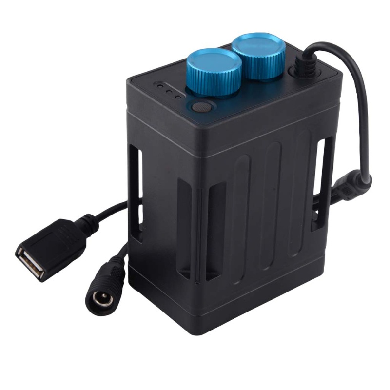 Hộp đựng pin chống thấm nước 5V 8.4V 6x 18650 dành cho đèn xe đạp/ điện thoại di động