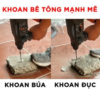 Máy Khoan Đục Bê Tông Ken 88V - Không Chổi Than - Pin Chuẩn 10 Cell