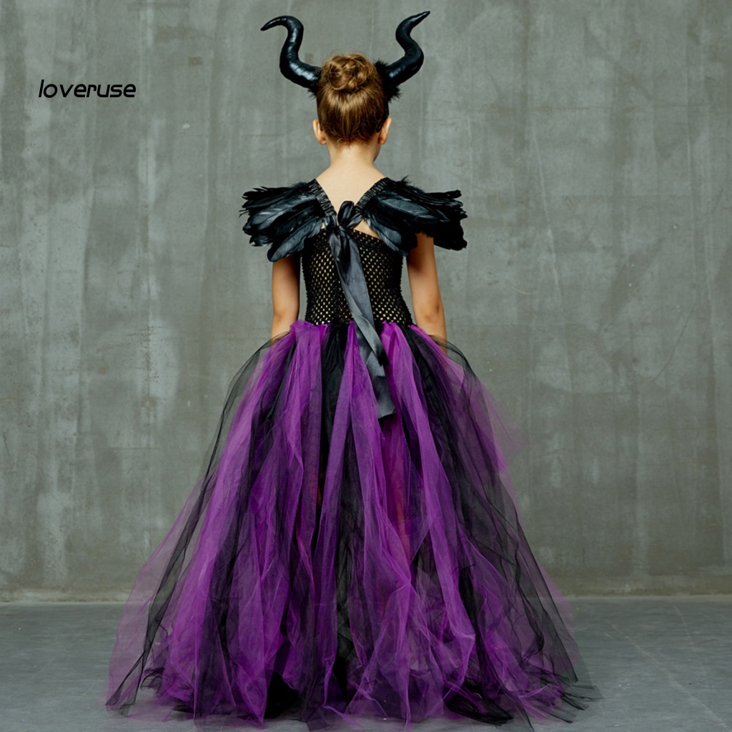 1 Bộ Đầm Hóa Trang Halloween Nữ Hoàng Ác Quỷ Thân Thiện Với Da