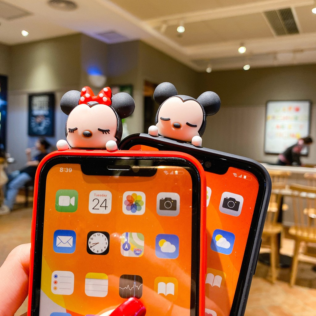 MINNIE Ốp Lưng Tpu Mềm In Hình Hoạt Hình Disney Cho Samsung Galaxy S20 Fe S21 Note 8 9 10 20 Ultra S10 S8 S9 Plus