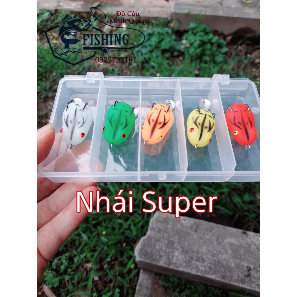 Mồi Câu Cá Siêu Rẻ Mồi Giả Câu Lure Nhái hơi Super Frog Siêu Nhậy MC1