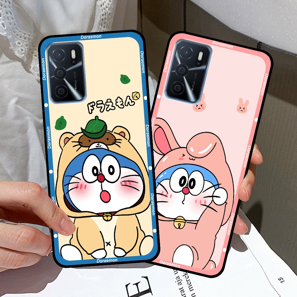 Ốp Oppo A16 / A16s in hình cặp đôi doremon, hổ, khủng long dễ thương