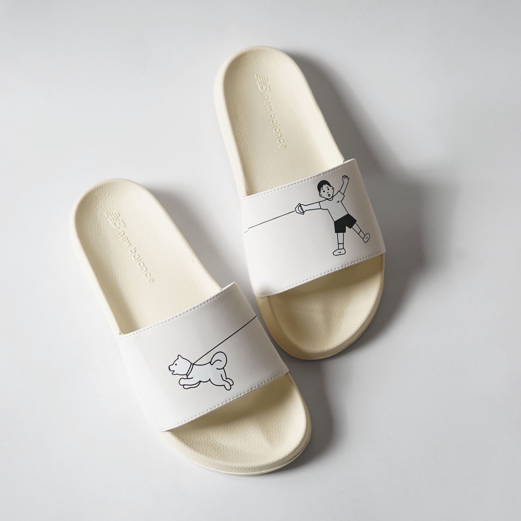 Dép nữ quai ngang New Balance x Noritake 1 ,mang êm chân, đế bền, chống trơn trượt ,BH 1 năm, BGHOUSE