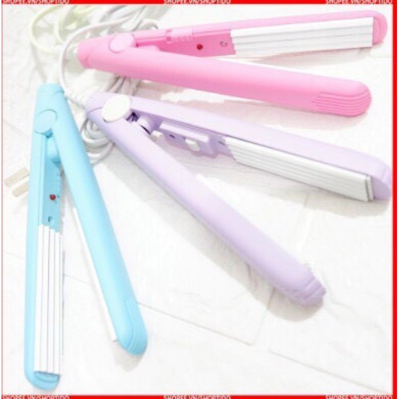 Máy Dập Xù/ Máy là tóc mini Cute Sẵn Nhiều Màu