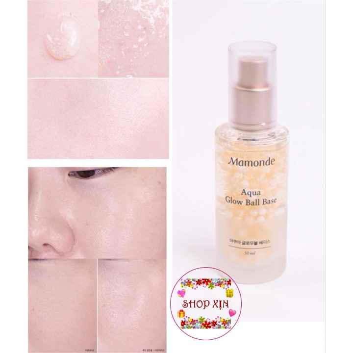 Kem Lót Trang Điểm Mamonde Aqua Glow Ball Base (Màu 02) dành cho da thường, da khô | BigBuy360 - bigbuy360.vn