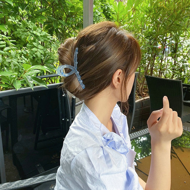 Kẹp Tóc Càng Cua Bằng Acrylic Thời Trang Hàn Quốc Đơn Giản Dành Cho Nữ
