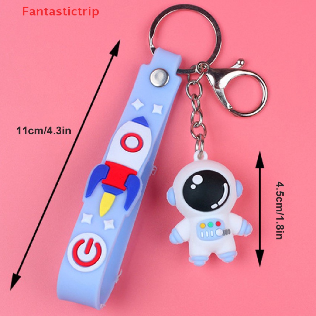 [Fantastictrip] Móc Khóa Kim Loại Hình Phi Hành Gia Hành Tinh Vũ Trụ Tên Lửa Phụ Kiện Ô Tô Mới