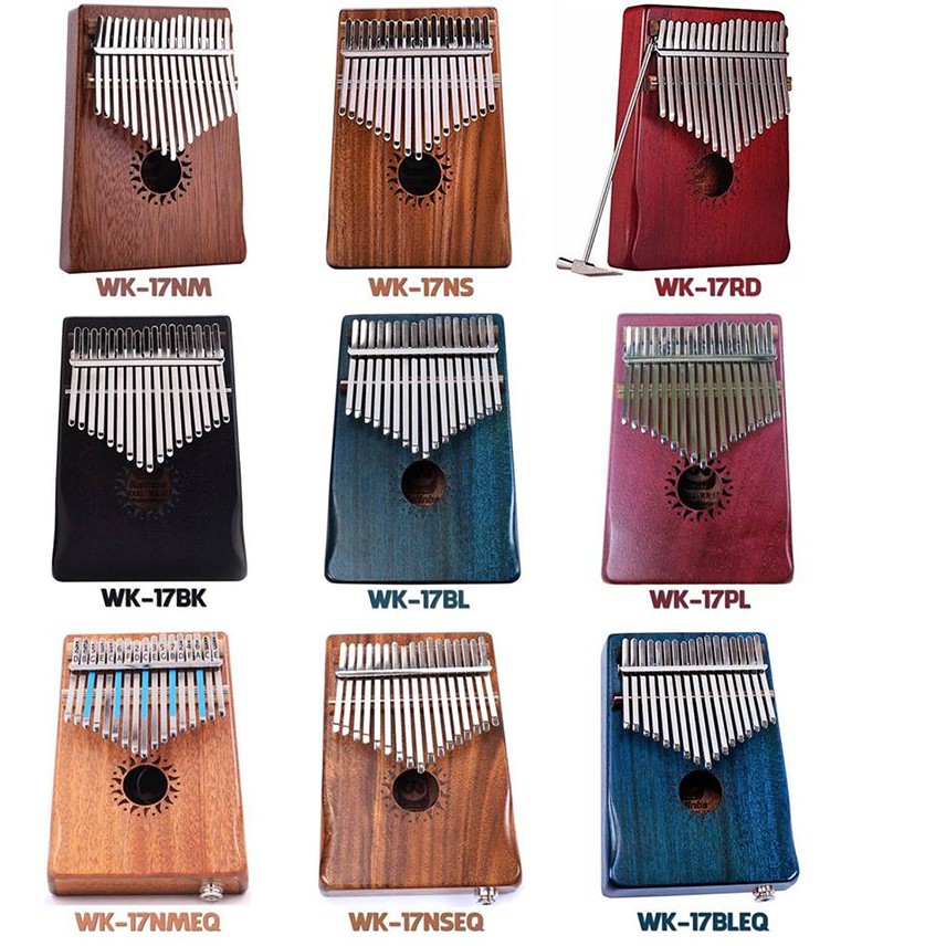 ( BIG SALE ) Đàn Kalimba 17 phím Gecko MC-BL Gỗ Mahogany Tặng Kèm Kèn Harmonica đủ màu cao cấp  - HÀNG CÓ SẴN