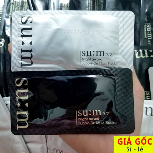 Mặt nạ thải độc bọt Sum 37