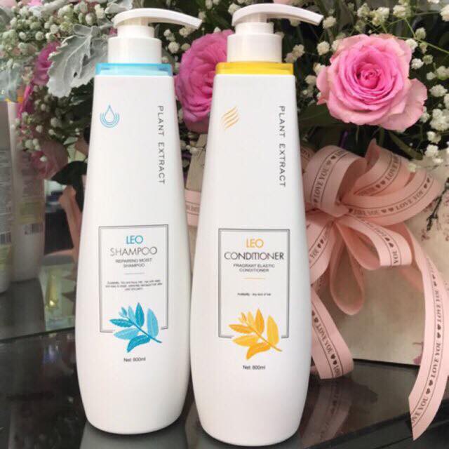 ( DẦU GỘI CHỐNG XƠ RỐI-800ML)Dầu cặp gội LEO_HOT mùi thơm quyến rũ, siêu mềm mượt