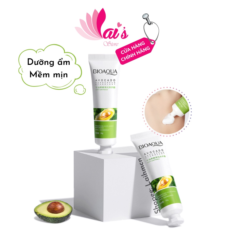 Kem Dưỡng Da Tay Quả Bơ Bioaqua Avocado Hand Cream Stanolant Dưỡng Ẩm, Giữ Ẩm, Cải Thiện Nếp Nhăn - LAI'S STORE