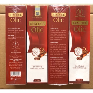 Gel Tan Mỡ OLIC (Kem Quế Olic Mẫu mới - Chính hãng 100%)