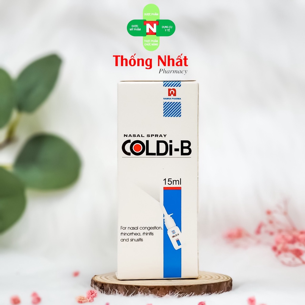 ColdiB Xịt Mũi Giúp Giảm Ngạt Mũi, Sổ Mũi Chai 15ml Coldi B