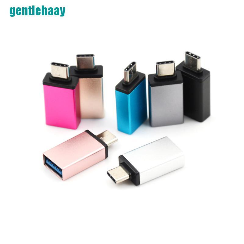 1pc Usb Type C Male To Usb 3.0 Female Otg Sync Adapter For Phone Macbook