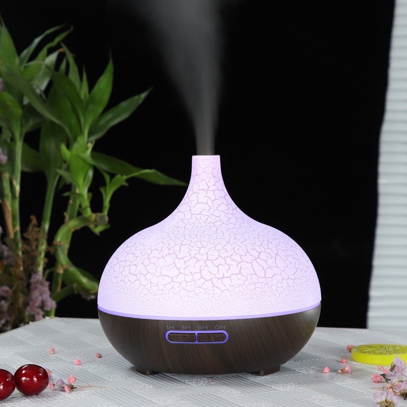 Máy Xông Tinh Dầu Cổ Cao Dung Tích 550ml, Chế Độ Hẹn Giờ, Đèn Led 7 Màu, Tự Động Ngắt Khi Hết Nước