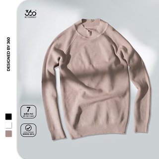 [Mã FAMALLT5 giảm 15% đơn 150K] Áo len nam 360 Boutique trơn một màu, dễ phối đồ - ALETK105