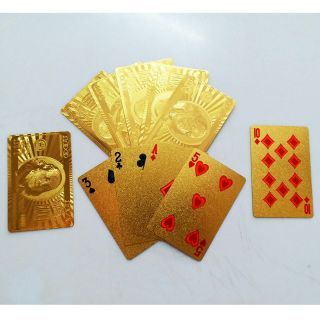bộ bài mạ vàng