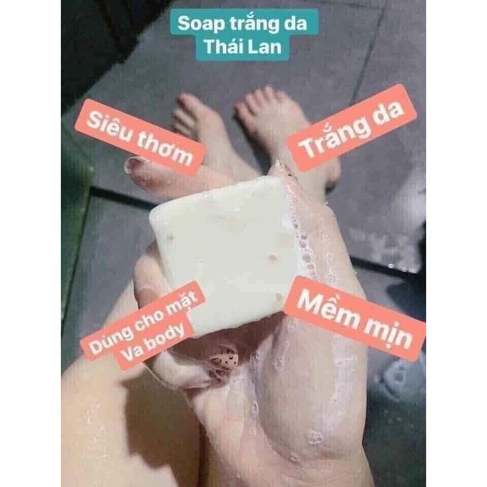 [ rẻ bất ngờ ] 12 Cục SOAP SỮA GẠO THÁI LAN ,