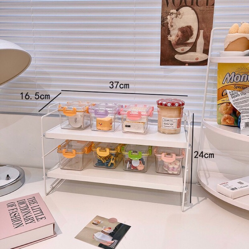 Giá kệ gỗ để bàn lắp ghép decor phòng thanh lịch dễ thương