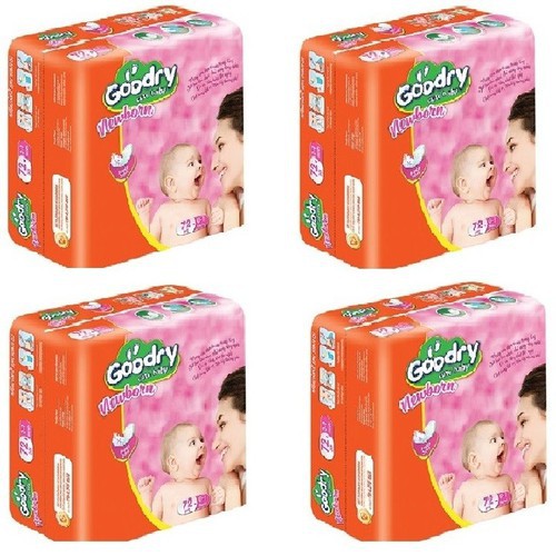 [Freeship] ]Combo 4 bịch lót sơ sinh new born goodry 288 miếng