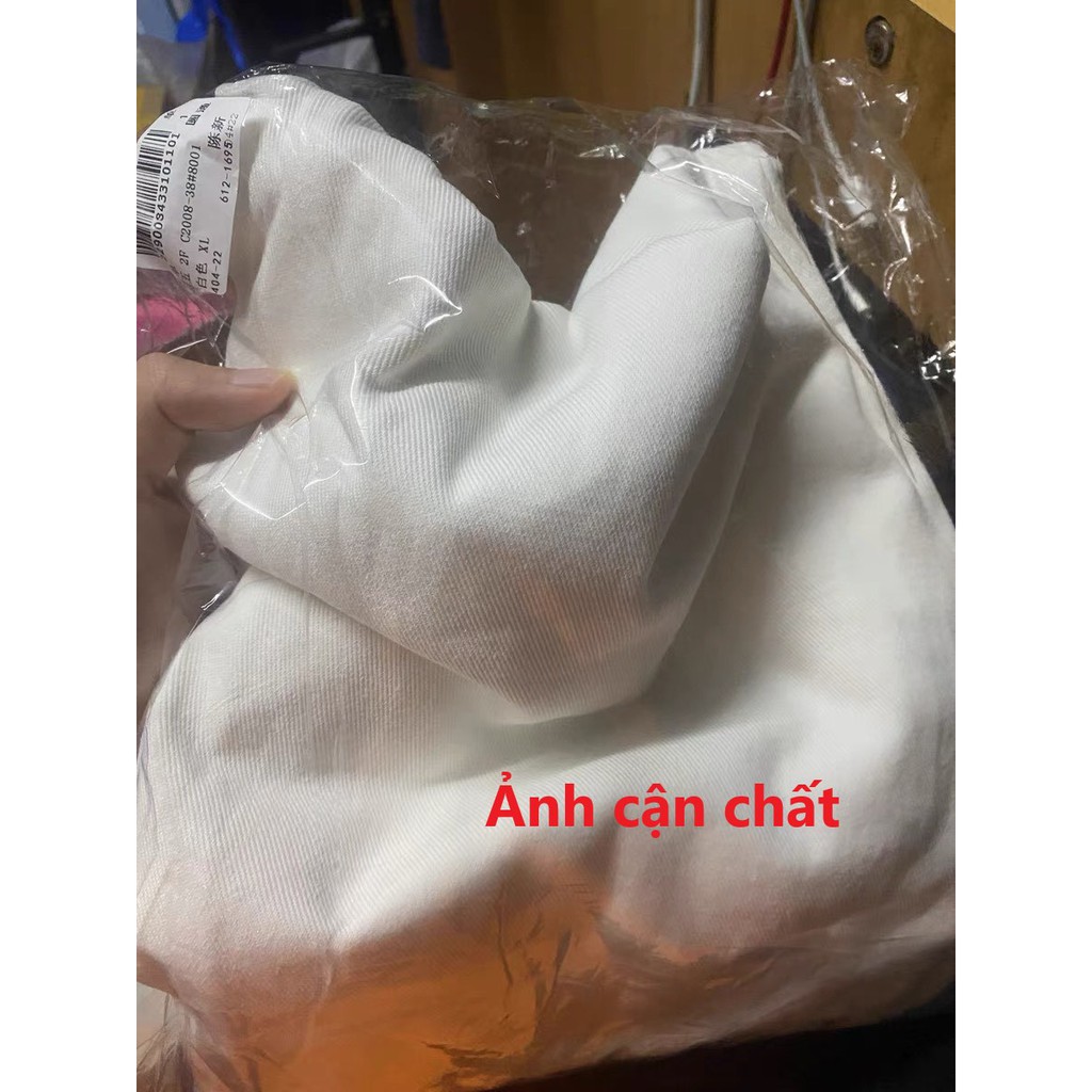 Quần jean ống rộng trơn màu trắng, Video ảnh THẬT quần bò nam nữ unisex