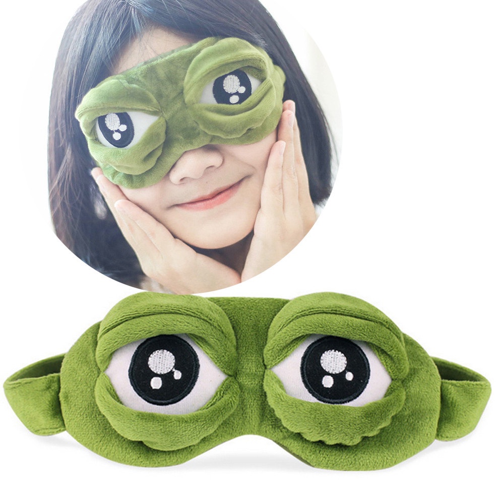 Bịt Mắt Ngủ Miếng Che Mắt Ngủ Ếch PePe Dễ Thương Tiện Lợi