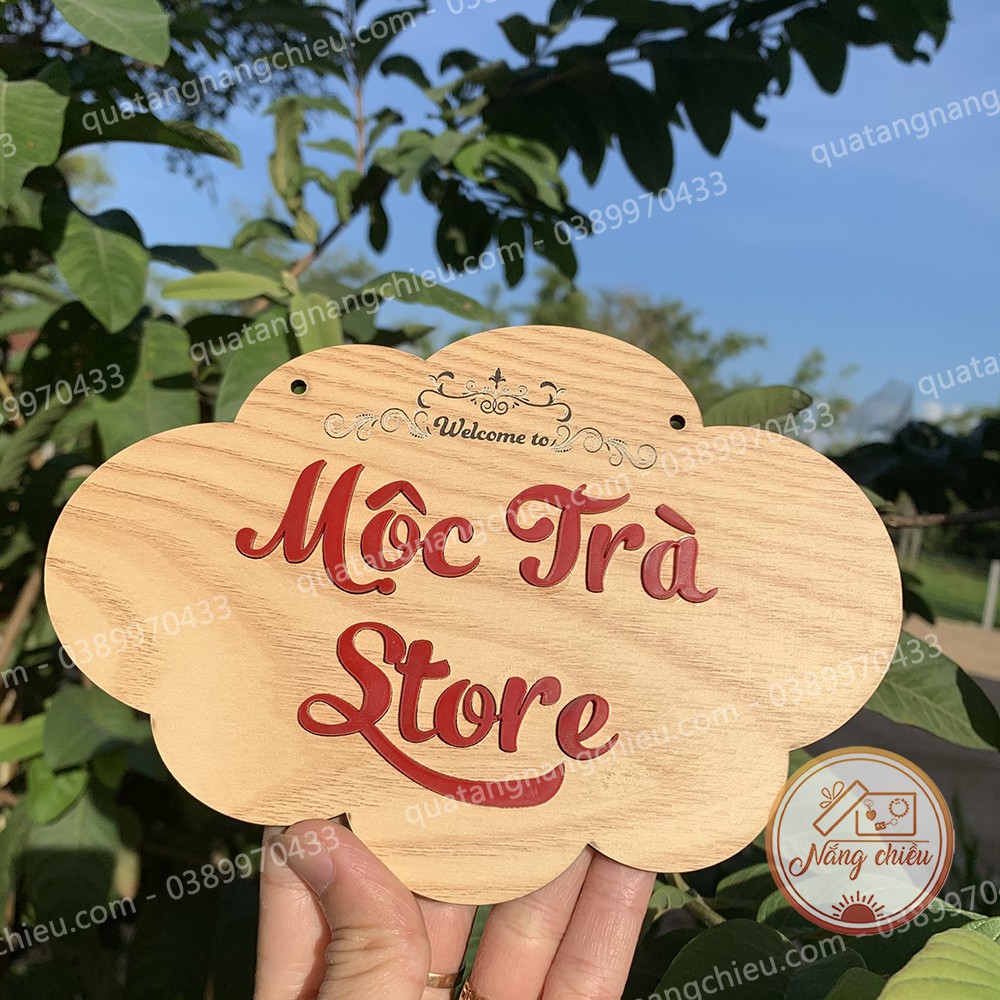 Bảng hiệu gỗ _ Bảng hiệu shop bán hàng online
