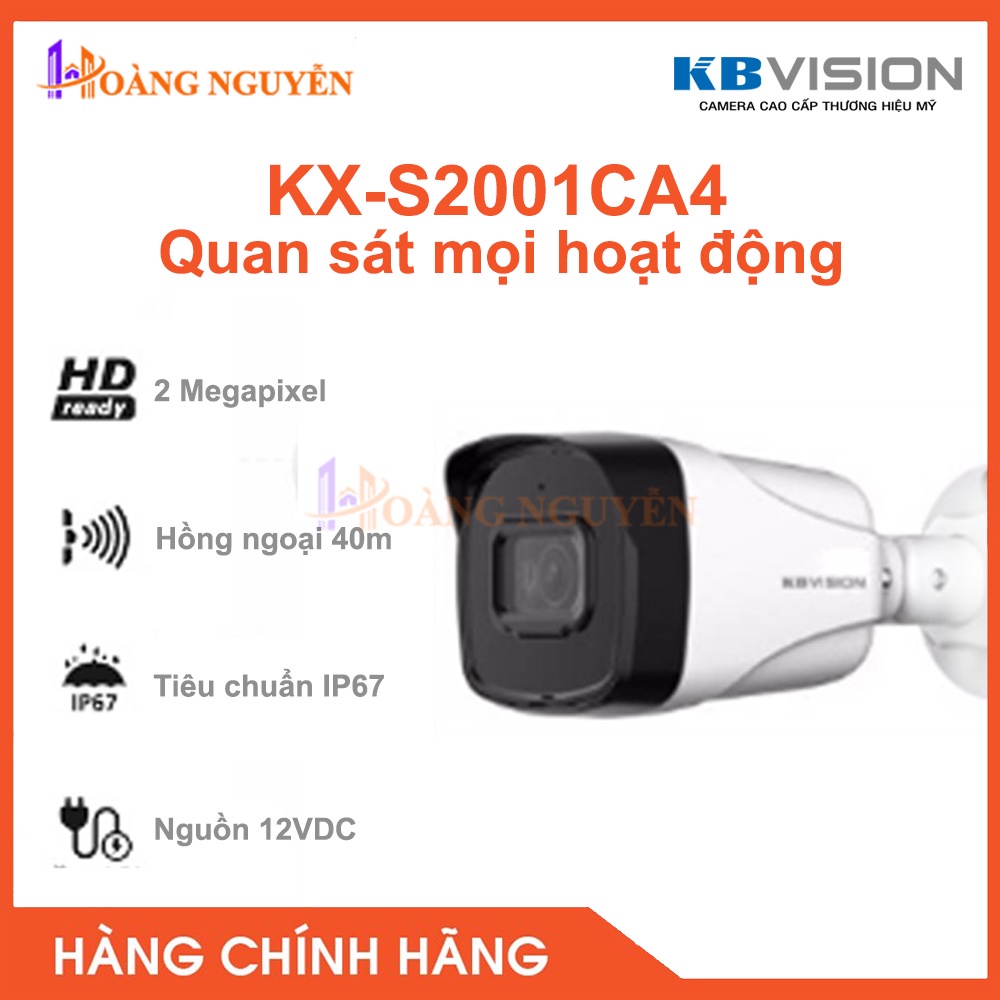 [NHÀ PHÂN PHỐI] Camera starlight Kbvision KX-S2001CA4 (2.0MP)