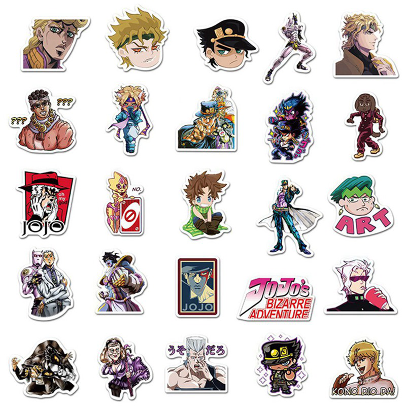 Set 50 Hình Dán Phim Jojo 's Bizarre Adventure - Series 01 độc đáo