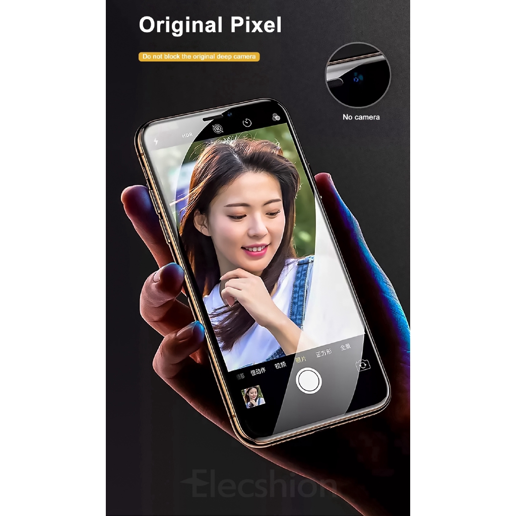 Kính cường lực 100D chống vân tay bảo vệ toàn màn hình dành cho iPhone X XS MAX XR 6 7 8 6S Plus