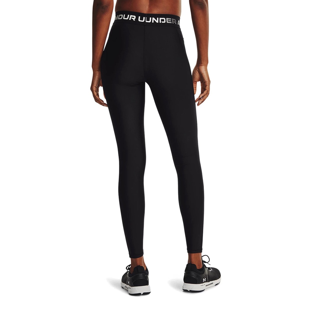 Quần legging thể thao nữ Under Armour HeatGear® Armour Wordmark Waistband Full-Length - 1365353-001