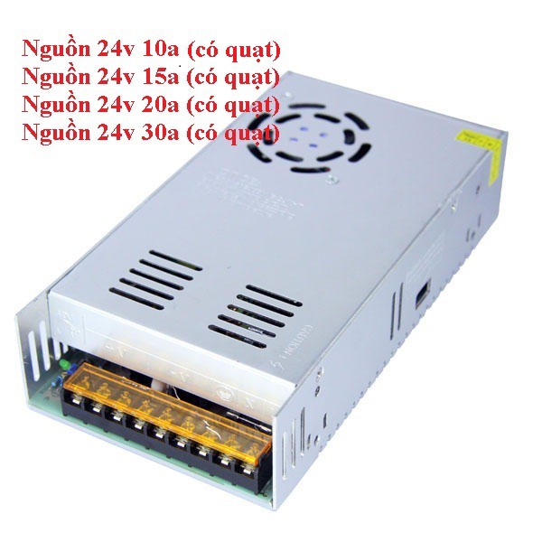 Nguồn 24v 10A,15A,20A,30A có quạt Tốt mới 100%