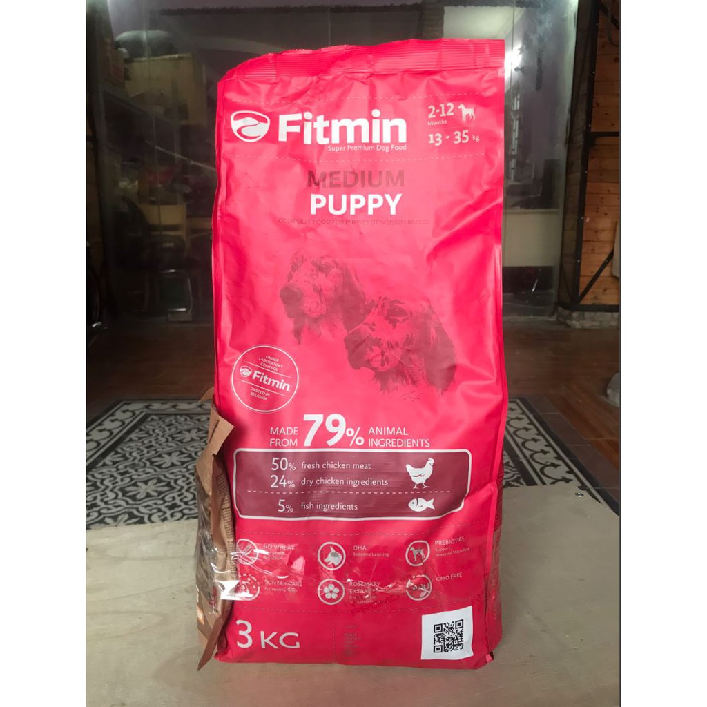 Fitmin Dog Medium Puppy 3KG - Thức Ăn Cho Chó Con Kích Thước Trung Bình Từ 2 - 12 Tháng 3KG
