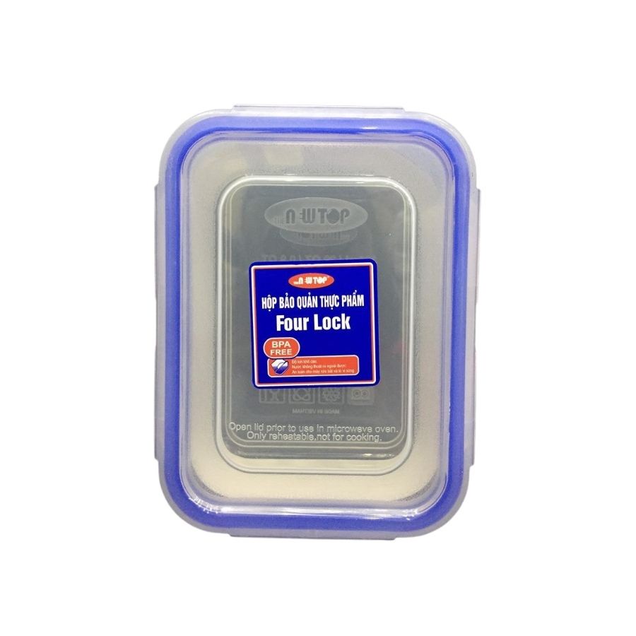 Hộp Đựng Thực Four Look Nhựa Song Long 4 Khóa Dung Tích 450 ml 2504