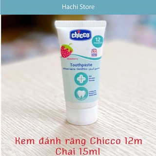 Kem đánh răng trẻ em Chicco đủ vị - cho bé trên 12 tháng